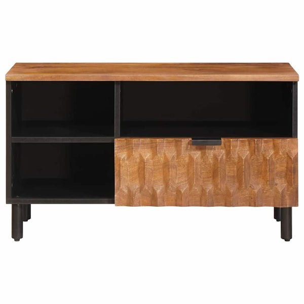 TV-Schrank mit Regal Akazienbraun 80 cm