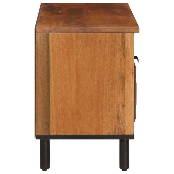 TV-Schrank mit Regal Akazienbraun 80 cm