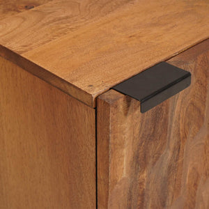 Badschrank Braun Massivholz Mango 38x33x58cm