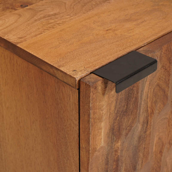 Badschrank Braun Massivholz Mango 38x33x58cm