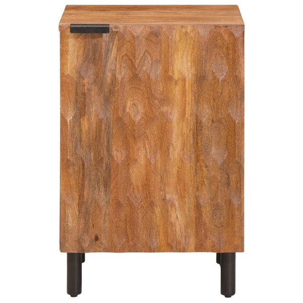 Badschrank Braun Massivholz Mango 38x33x58cm