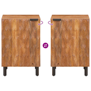 Badschrank Braun Massivholz Mango 38x33x58cm