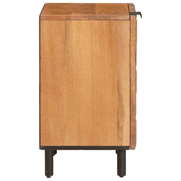 Badschrank Braun Massivholz Mango 38x33x58cm