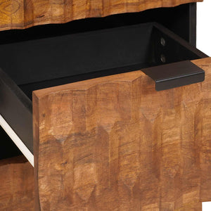 Akazienbraunes Sideboard mit Stauraum 75 cm