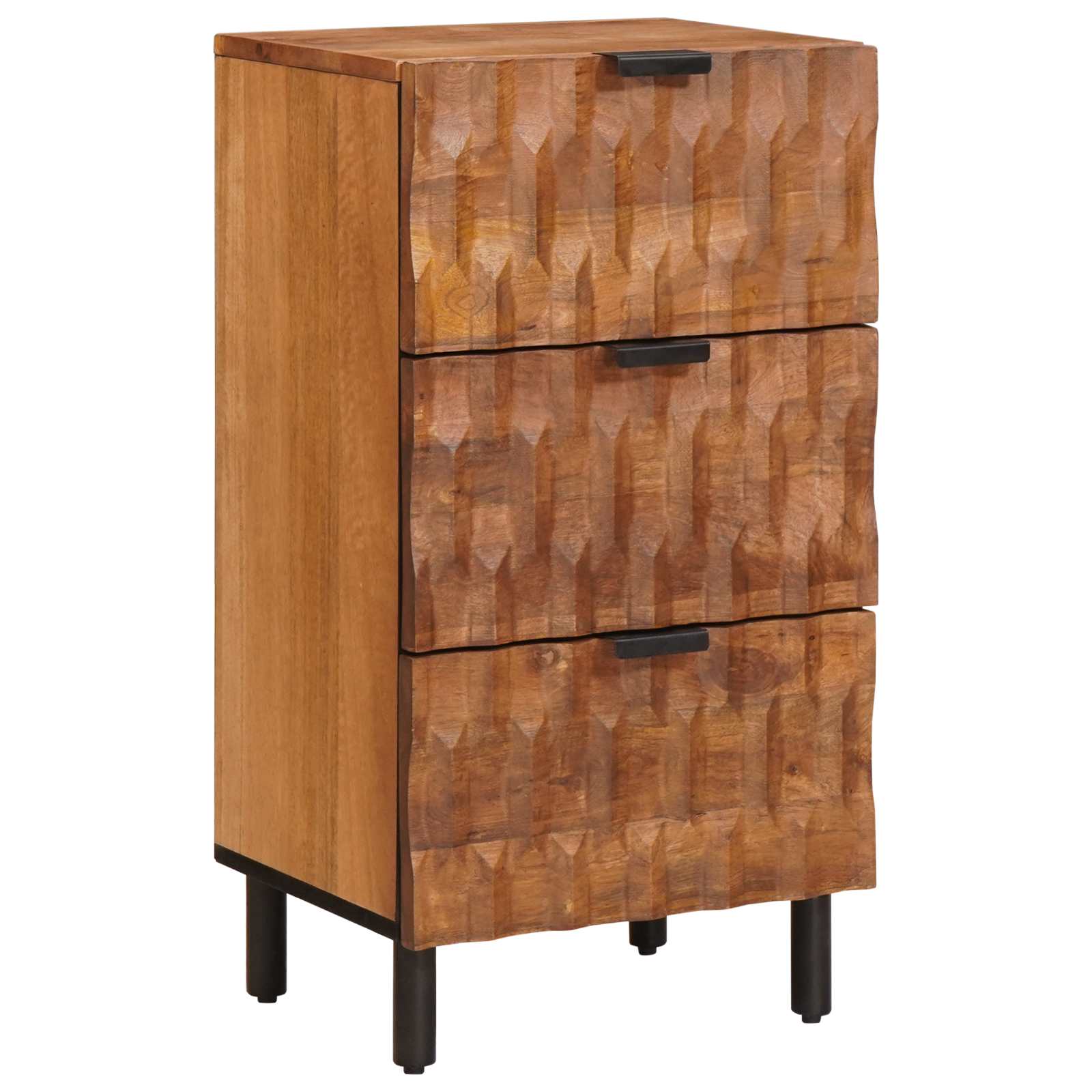 Akazienbraunes Sideboard mit Stauraum 75 cm