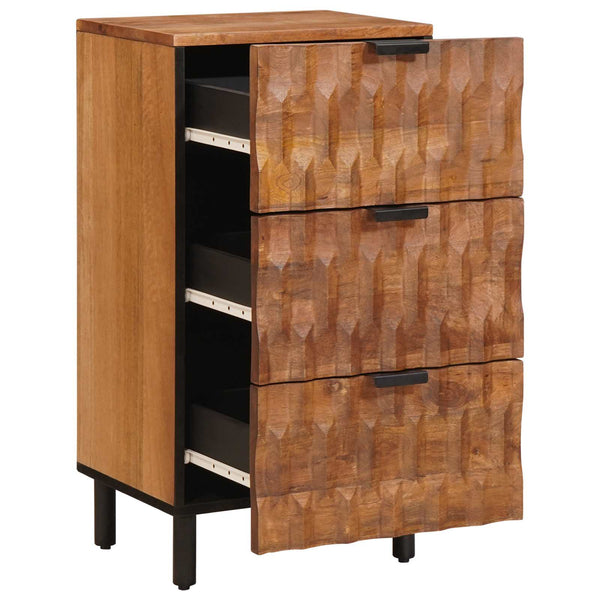 Akazienbraunes Sideboard mit Stauraum 75 cm