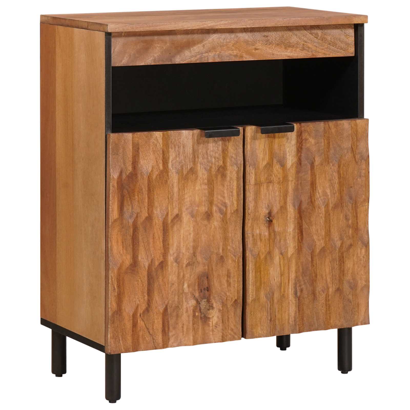 Akazienbraunes Sideboard mit Stauraum 60 cm