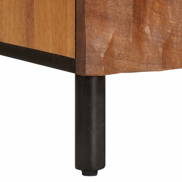 Akazienbraunes Sideboard mit Stauraum 80 cm