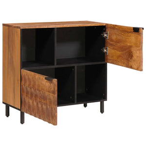 Akazienbraunes Sideboard mit Stauraum 80 cm