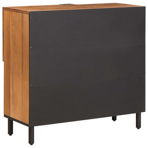 Akazienbraunes Sideboard mit Stauraum 80 cm