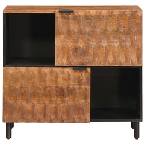Akazienbraunes Sideboard mit Stauraum 80 cm