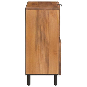 Akazienbraunes Sideboard mit Stauraum 80 cm