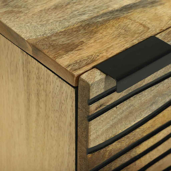 Nachttisch Braun Akazie Massivholz 40x33x46 cm