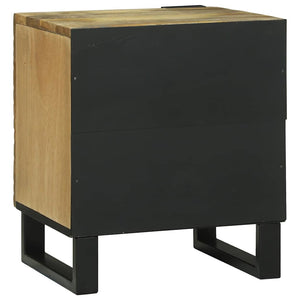 Nachttisch Braun Akazie Massivholz 40x33x46 cm