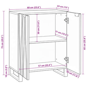 Mango Sideboard Natur 60 cm