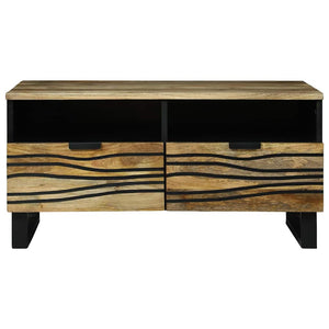 Couchtisch Akazie Massivholz 80x54 cm