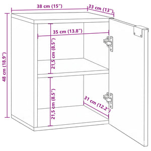 Waschbeckenschrank Braun 38x33,5x48 cm