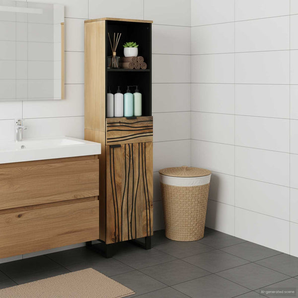 Waschbeckenschrank Braun 38x33x160cm