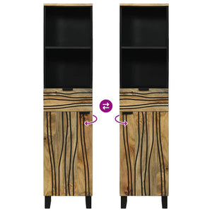 Waschbeckenschrank Braun 38x33x160cm