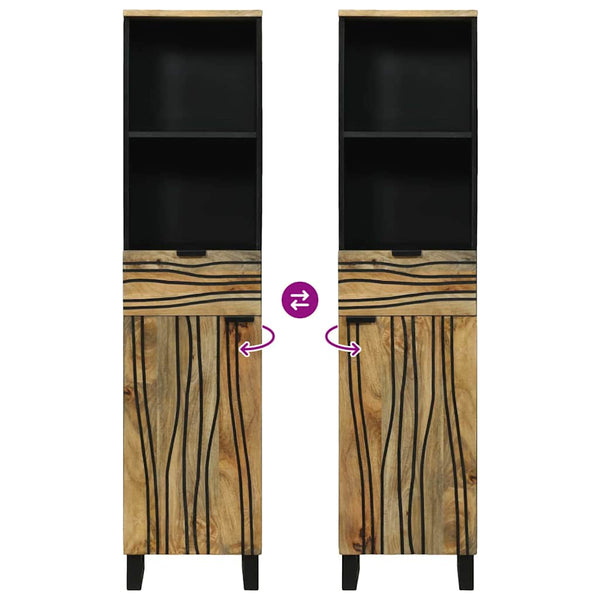 Waschbeckenschrank Braun 38x33x160cm