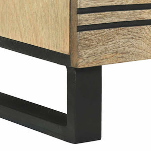 Braunes Sideboard Mangoholz 80cm