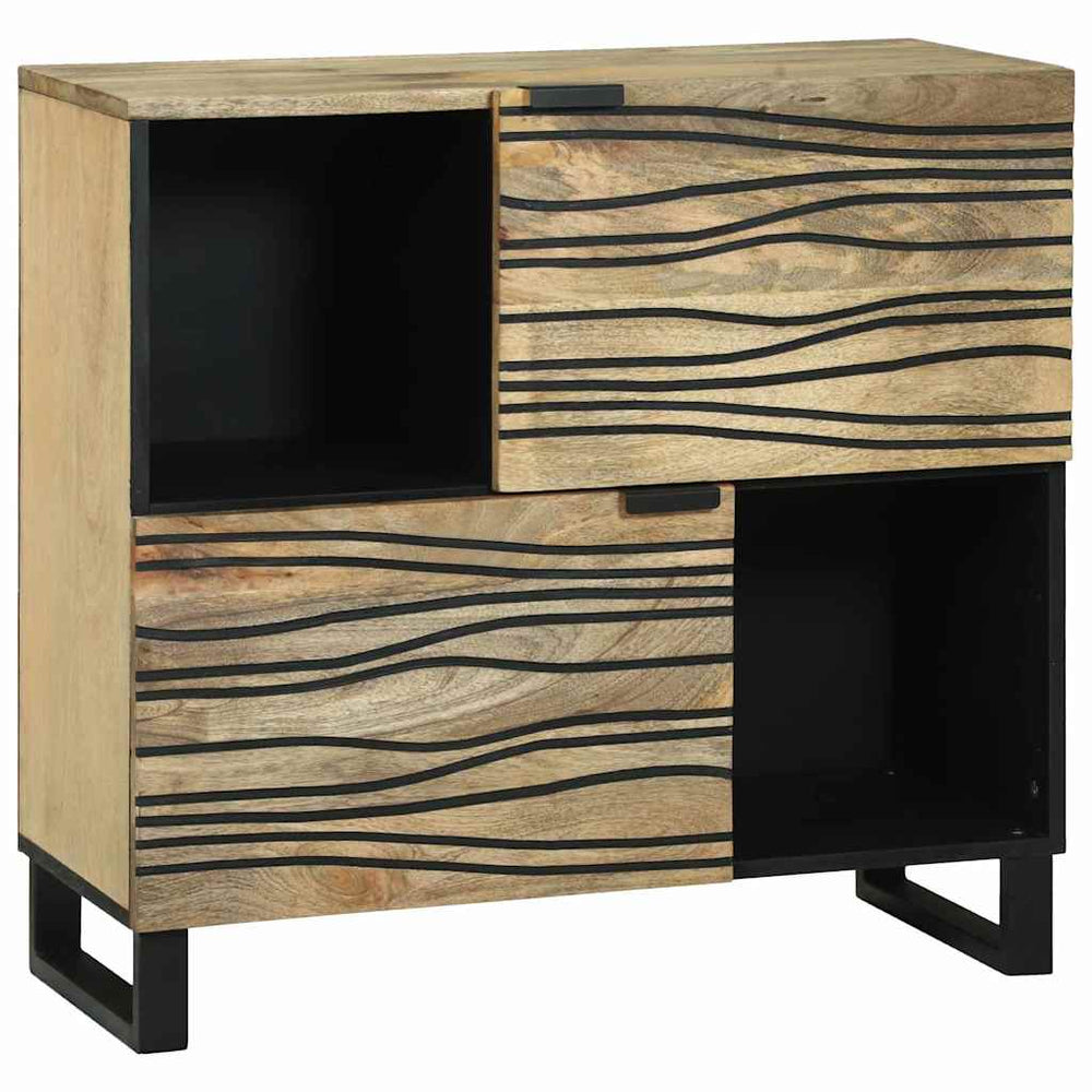 Braunes Sideboard Mangoholz 80cm