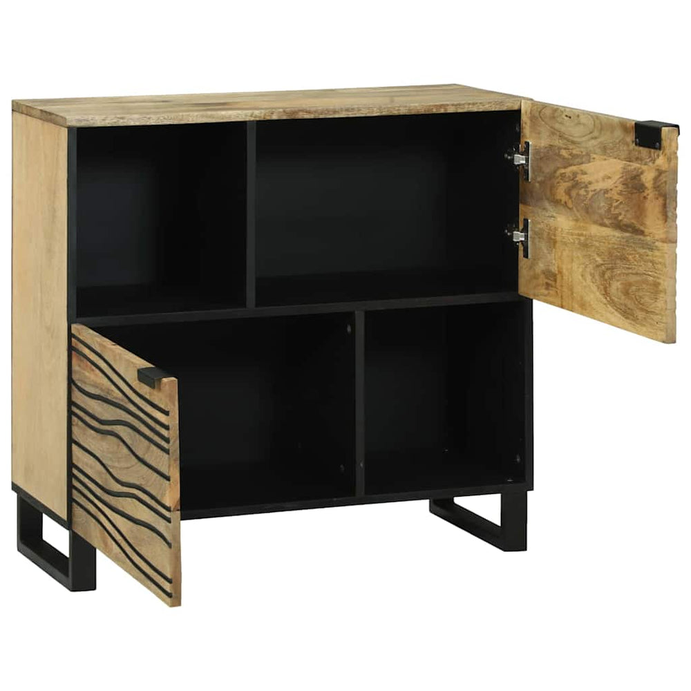 Braunes Sideboard Mangoholz 80cm