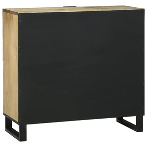 Braunes Sideboard Mangoholz 80cm