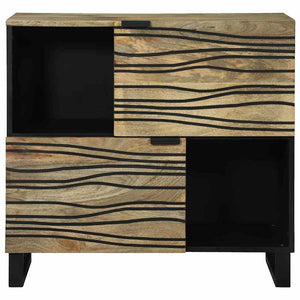 Braunes Sideboard Mangoholz 80cm