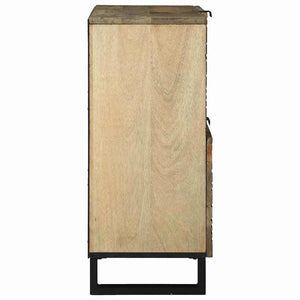 Braunes Sideboard Mangoholz 80cm