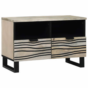 vidaXL Meubles TV avec tiroirs Blanc 70 x 33 x 46 cm Bois d'ingénierie