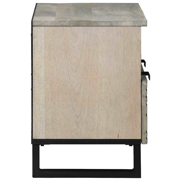 vidaXL Meubles TV avec tiroirs Blanc 70 x 33 x 46 cm Bois d'ingénierie