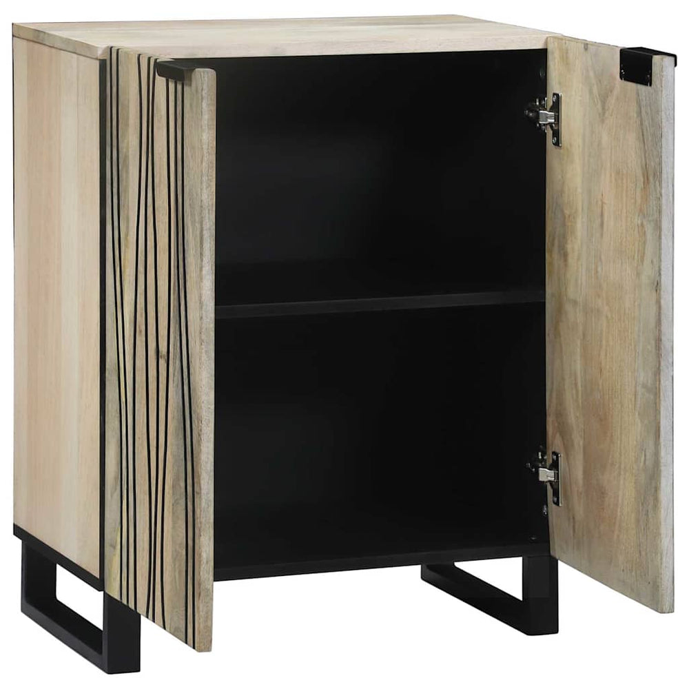 Sideboard Weiß Mango Massivholz 60x33,5x75cm