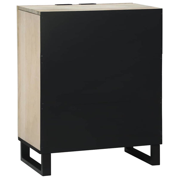 Sideboard Weiß Mango Massivholz 60x33,5x75cm