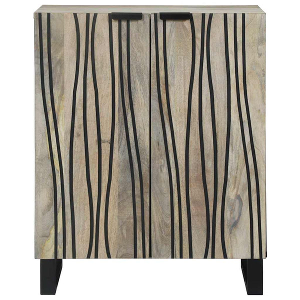 Sideboard Weiß Mango Massivholz 60x33,5x75cm