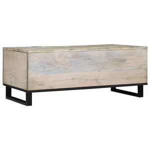 Beige-Schwarzer Couchtisch Akazie 100x54 cm