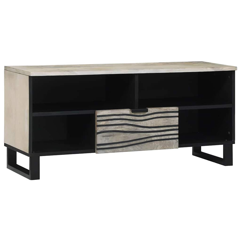 TV-Möbel Weiß mit Schubladen, 105 cm