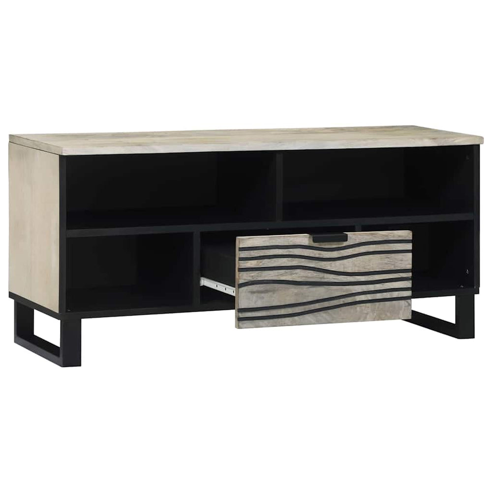 TV-Möbel Weiß mit Schubladen, 105 cm