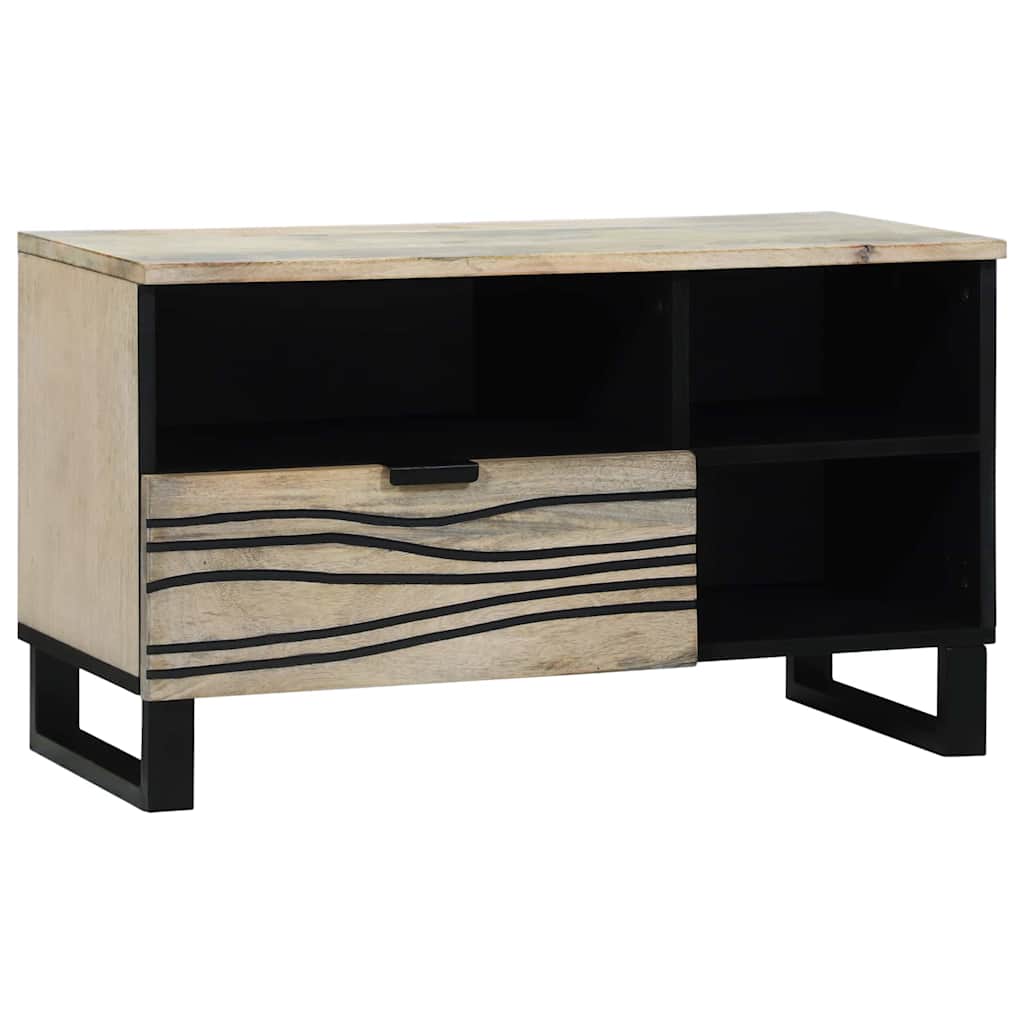 TV-Schrank Weiß mit Schubladen 80 cm