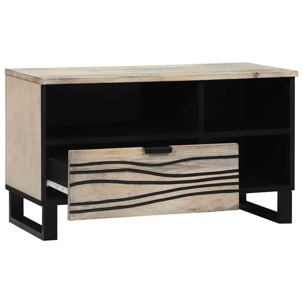 TV-Schrank Weiß mit Schubladen 80 cm