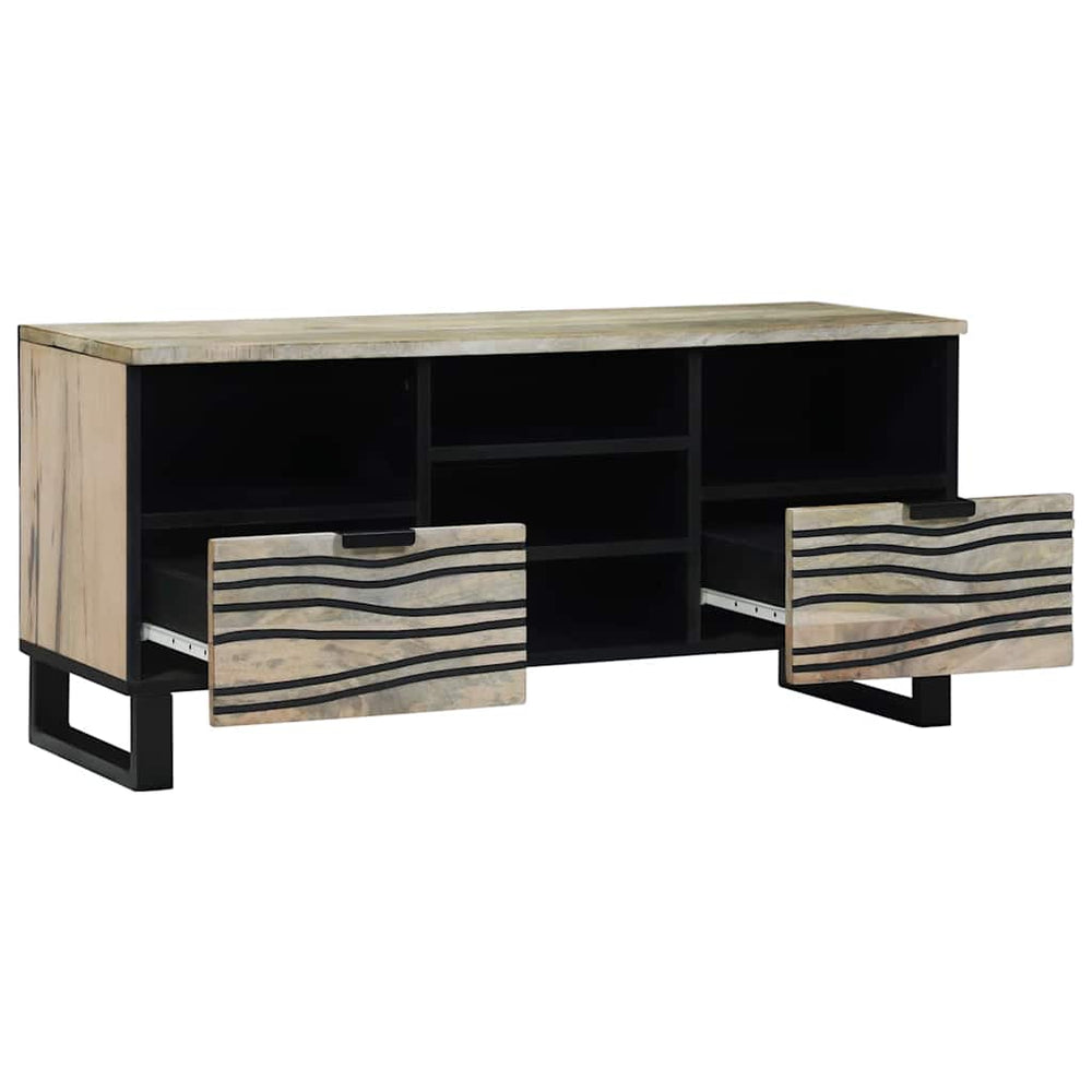 TV-Möbel mit Schubladen, Weiß, 100cm