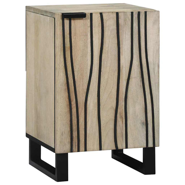 vidaXL Meuble sous lavabo avec porte Blanc 38 x 33,5 x 58 cm Bois d'ingénierie