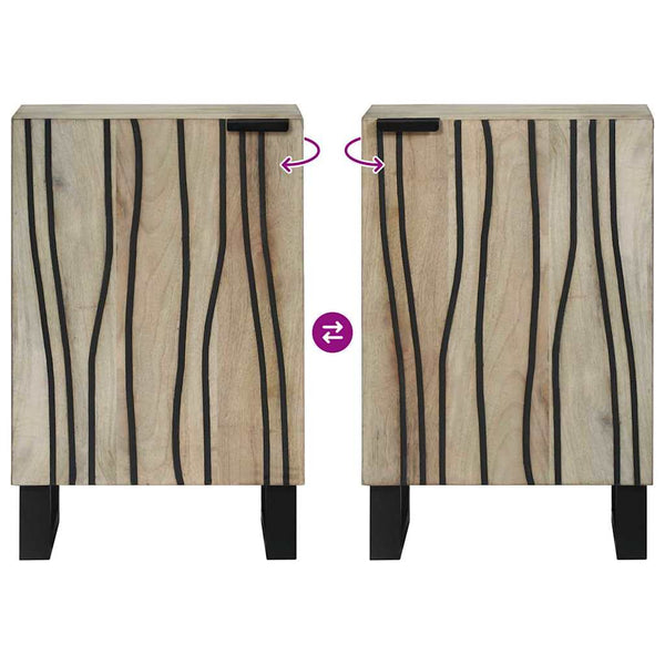 vidaXL Meuble sous lavabo avec porte Blanc 38 x 33,5 x 58 cm Bois d'ingénierie