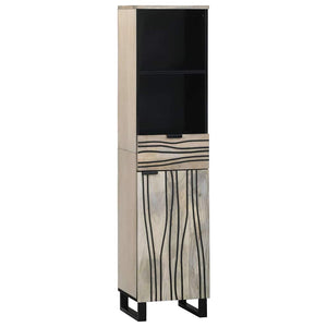 Waschbeckenschrank Weiß 38x33x160cm