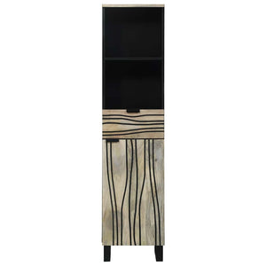 Waschbeckenschrank Weiß 38x33x160cm