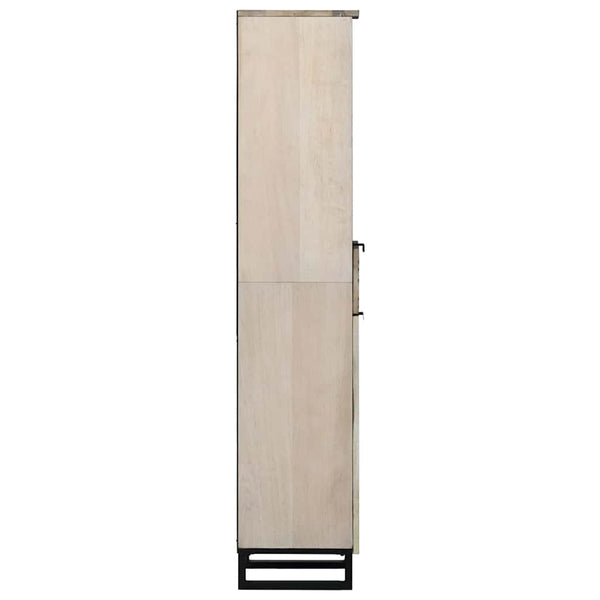 Waschbeckenschrank Weiß 38x33x160cm