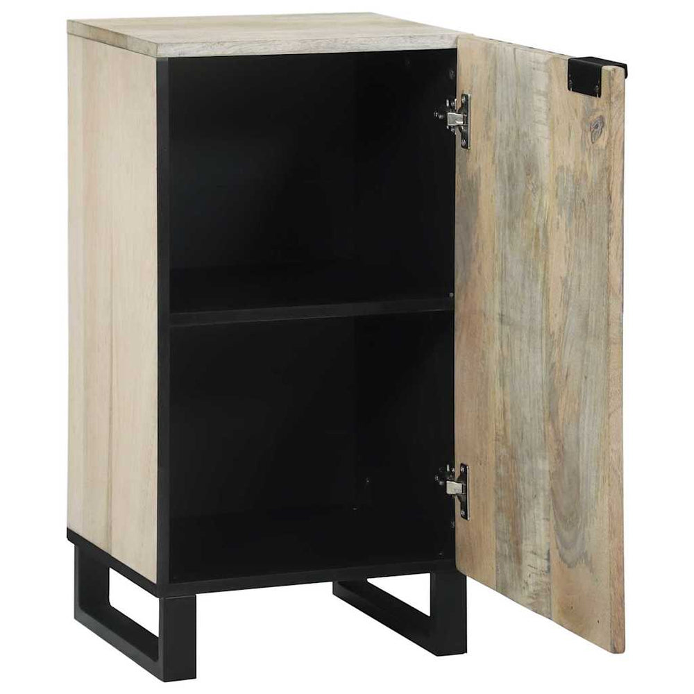 Weißes Sideboard aus Mangoholz, 40x33x75 cm