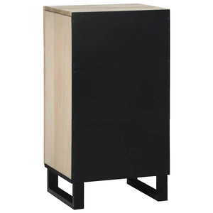 Weißes Sideboard aus Mangoholz, 40x33x75 cm