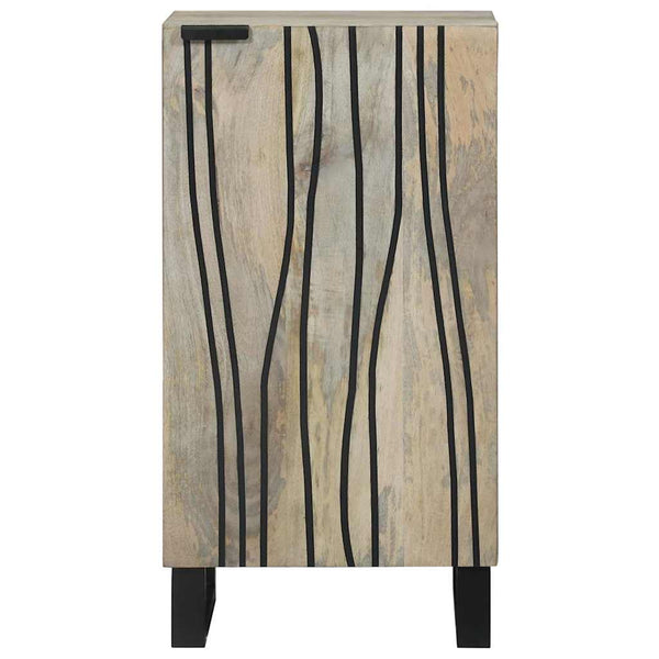 Weißes Sideboard aus Mangoholz, 40x33x75 cm