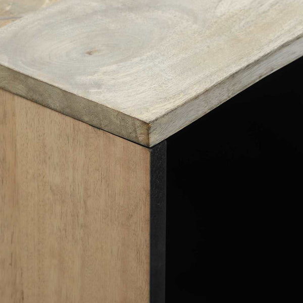 Weißes Sideboard Mangoholz 80 cm